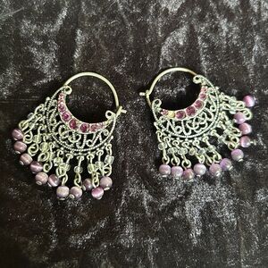 🍓*AS IS* VINTAGE BEADED DANGLE EARRINGS